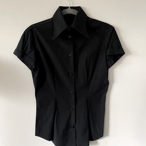 Versace short sleeve button up collar shirt